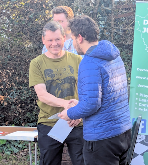 Paul winning Bovey Tracey Rapidplay event